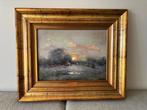Bernard Bosschaert (1933-) - Landschap met opgaande zon
