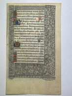 Paris, Simon Vostre, 1506-07 - 1 leaf from a Printed Book of, Antiek en Kunst