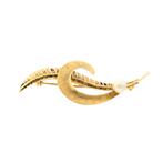 Gouden fantasie broche parel (ruw goud, gouden broche), Sieraden, Tassen en Uiterlijk, Broches, Gebruikt, Overige kleuren, Ophalen of Verzenden