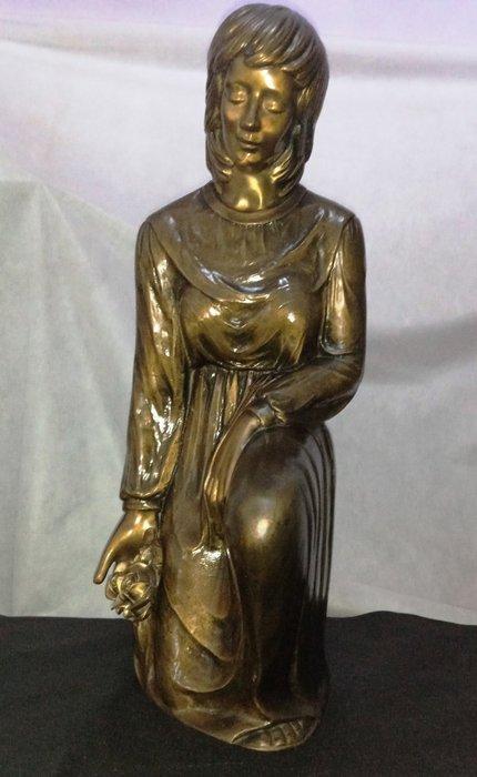 Biondan - sculptuur, Statua Gettafiori - 56 cm - Gepatineerd, Antiek en Kunst, Antiek | Keramiek en Aardewerk