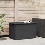 vidaXL Buitenopslagdoos Zwart 80 x 50.5 x 50 cm Koudgewalst, Huis en Inrichting, Woonaccessoires | Kisten, Verzenden, Nieuw