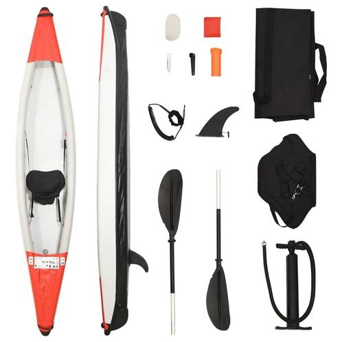 Kajak Opblaasbaar, Rood - retourdeal! 35% korting, Watersport en Boten, Kajaks, Opblaasbaar, Nieuw, 1-persoons, Ophalen of Verzenden