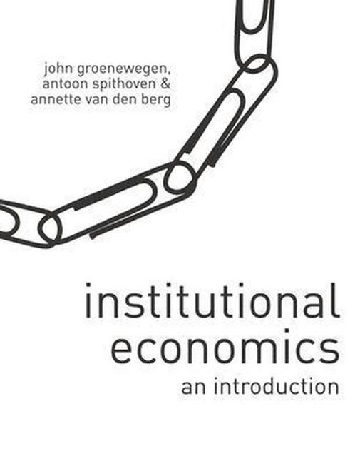 9780230550742 Institutional Economics | Tweedehands, Boeken, Schoolboeken, Zo goed als nieuw, Verzenden