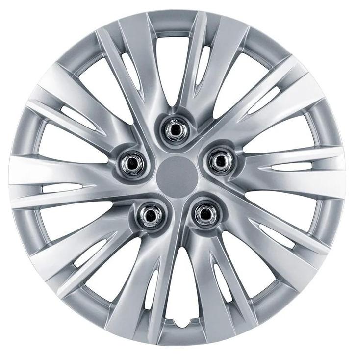 AutoStyle 4-Delige Wieldoppenset Ohio 14-inch zilver, Auto-onderdelen, Overige Auto-onderdelen, Nieuw, Verzenden
