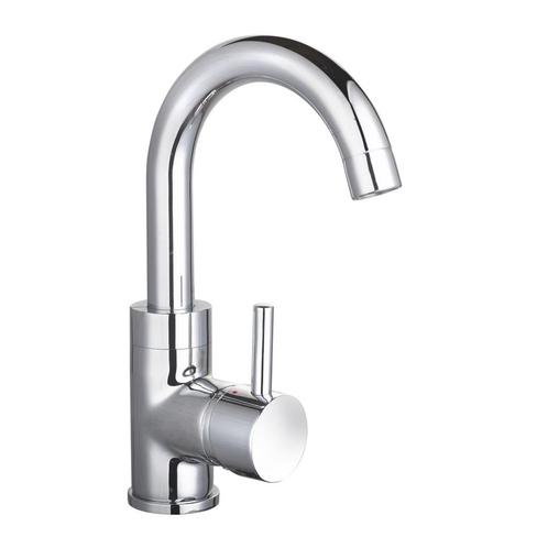 Wastafelmengkraan Sanilux Largo Eenhendel Ronde uitloop, Doe-het-zelf en Verbouw, Sanitair, Kraan, Nieuw, Chroom, Ophalen of Verzenden