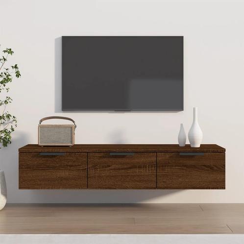 vidaXL Wandkast 102x30x20 cm bewerkt hout bruin eikenkleur, Huis en Inrichting, Kasten | Overige, Nieuw, Verzenden