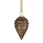 decoratie dennenappel antiek bruin 18cm, Verzenden, Nieuw