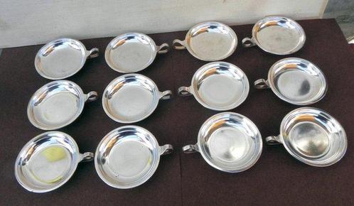 Krupp Berndorf - art deco - Set kommen (12) - Zilver Metaal, Antiek en Kunst, Antiek | Meubels | Tafels
