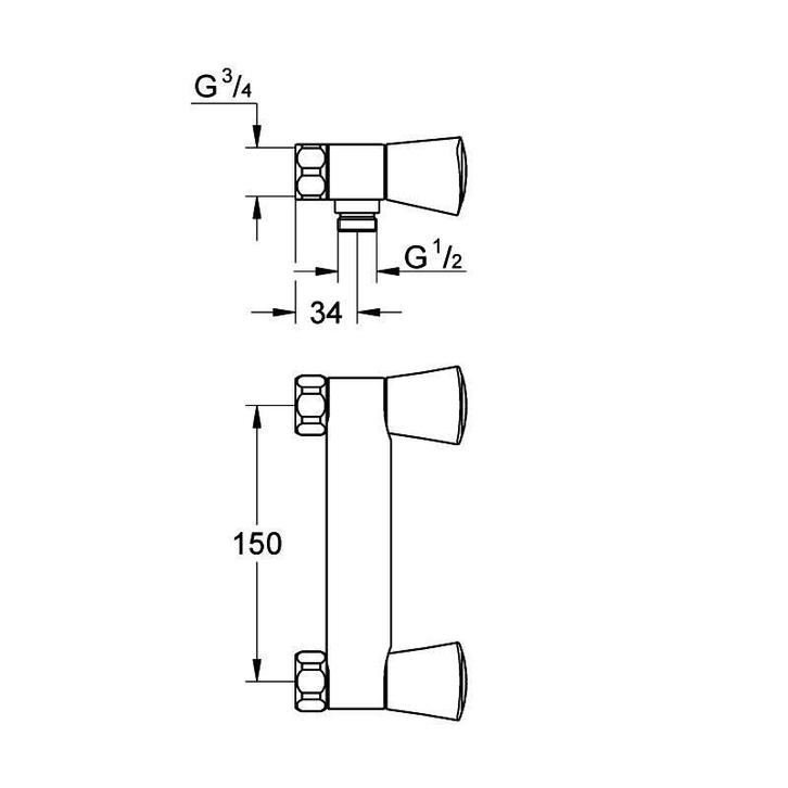 Costa S Douchekraan Chroom, Doe-het-zelf en Verbouw, Sanitair, Ophalen of Verzenden