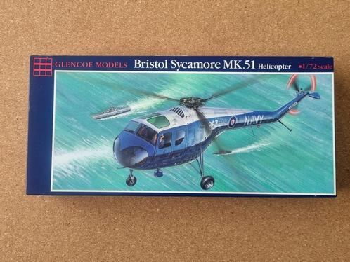 Glencoe Models 04002 Bristol Sycamore Mk.51 Helicopter 1:72, Hobby en Vrije tijd, Modelbouw | Vliegtuigen en Helikopters, Verzenden