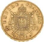6,45 grams - Goud .900 - 20 Francs Napoleon III, Postzegels en Munten
