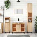 vidaXL Badkamerkast 80x33x60 cm bewerkt hout sonoma, Verzenden, Nieuw