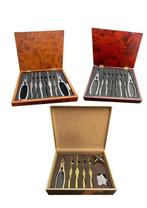 Visbestekset - Staal - Set bestek voor schaaldieren.