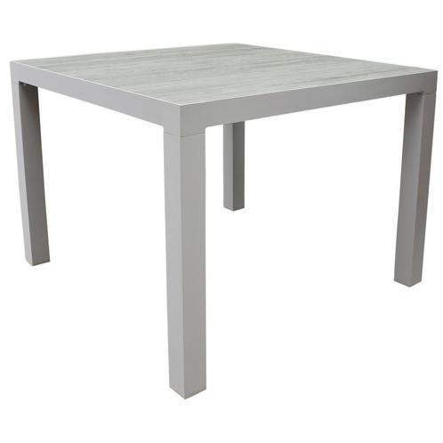 Fresno dining tuintafel 100x100xH74 cm wit keramiek, Tuin en Terras, Tuintafels, Nieuw, Ophalen of Verzenden