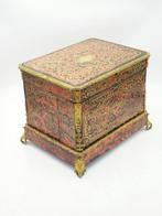 Drankkast - Hout, Messing, Kristal, Verguld brons - Boulle, Antiek en Kunst