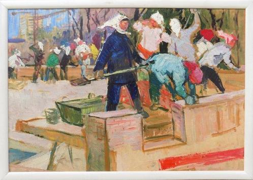 Khitrova Tamara Alexandrovna (1913-1991) - Muratrici, Antiek en Kunst, Kunst | Schilderijen | Klassiek