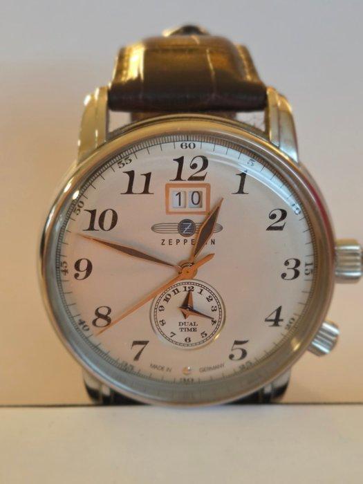 Zeppelin - LZ127 Graf Zeppelin 7644-5 Dual Time - Zonder, Sieraden, Tassen en Uiterlijk, Horloges | Heren