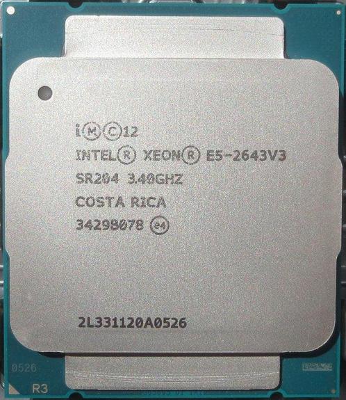 Intel Xeon E5-2643 v3 - P/N: SR204, Computers en Software, Processors, 3 tot 4 Ghz, 6-core, Refurbished, Ophalen of Verzenden