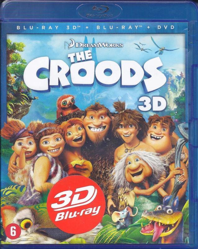 The Croods 2D plus 3D plus dvd (blu-ray tweedehands film), Cd's en Dvd's, Blu-ray, Zo goed als nieuw, Ophalen of Verzenden