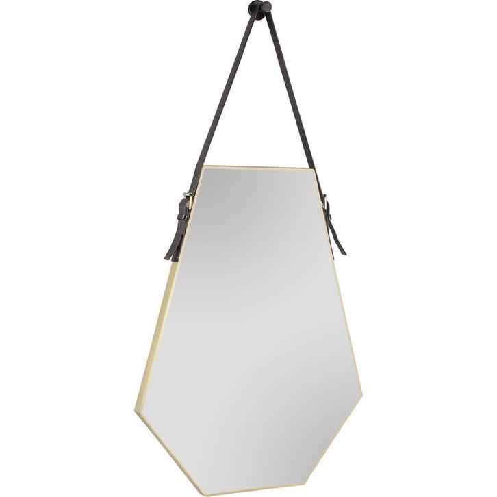 Spiegel - Livion Imena - Decoratief Spiegelglas - Goud -, Huis en Inrichting, Woonaccessoires | Spiegels, Nieuw, Ophalen of Verzenden