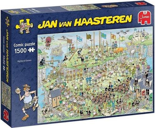 Jan van Haasteren Highland Games puzzel - 1500 stukjes, Hobby en Vrije tijd, Denksport en Puzzels, Zo goed als nieuw, Ophalen of Verzenden