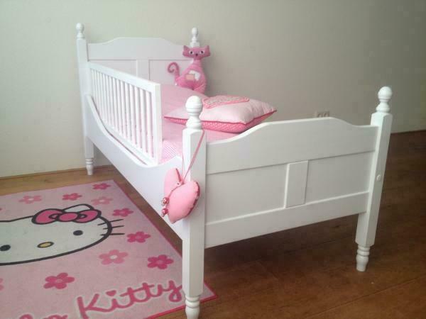 PEUTERBED AMALIA 70x150 in dekkend wit + gratis lattenbodem, Kinderen en Baby's, Kinderkamer | Bedden, 140 tot 160 cm, Nieuw, 70 tot 85 cm