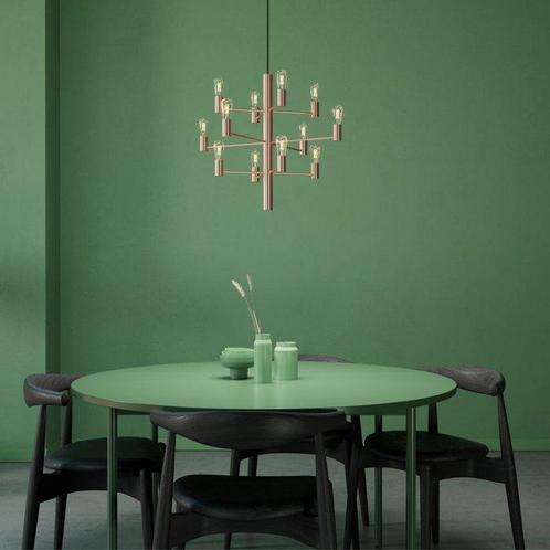 Herstal - Herstal Group - Plafondlamp - Manola 12 - Rosé, Antiek en Kunst, Antiek | Lampen