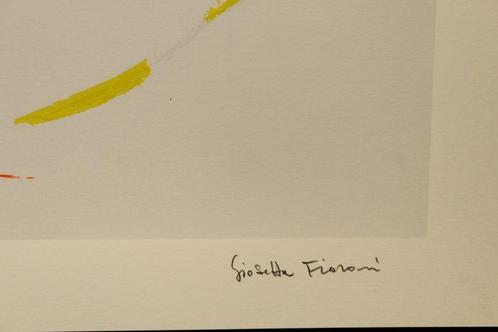Giosetta Fioroni (1932) - Figure femminili giallo-arancio, Antiek en Kunst, Antiek | Overige Antiek