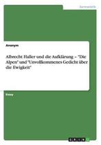 9783656259954 Albrecht Haller und die Aufklaerung - Die ..., Boeken, Verzenden, Nieuw, Anonym