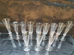 Champagneglas (12) - Flûtes - Kristal en glas