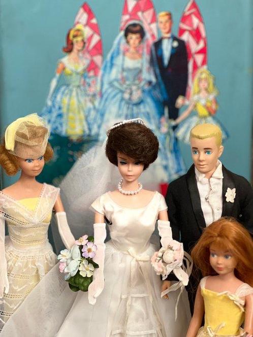 Mattel - Pop Barbie Wedding party set incl original, Antiek en Kunst, Antiek | Speelgoed