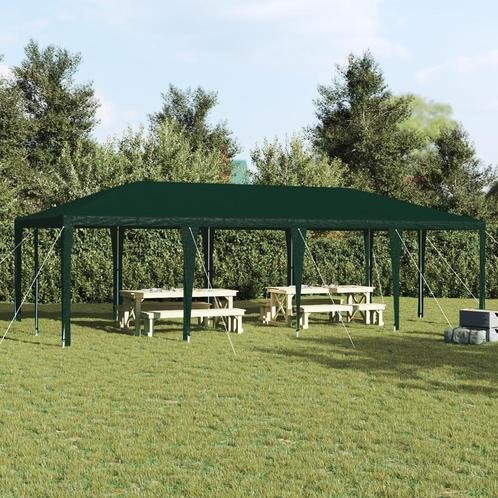 vidaXL Partytent Groen 8x4 m PE, Tuin en Terras, Partytenten, Partytent, Nieuw, Verzenden