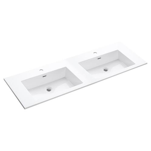 Wastafel Differnz Industrial 140x46 cm Wit, Doe-het-zelf en Verbouw, Sanitair, Overige typen, Nieuw, Ophalen of Verzenden
