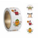 500 Stickers Op Rol - 2.5cm - Sporters - Beloningsstickers -, Diversen, Verzenden, Nieuw