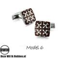 Houten manchetknopen Model 6, Sieraden, Tassen en Uiterlijk, Manchetknopen, Verzenden, Nieuw