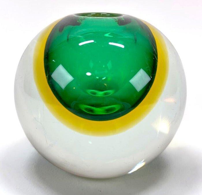 Vaas - Sferische vaas van Murano Sommerso - Solifleur in, Antiek en Kunst, Antiek | Glas en Kristal