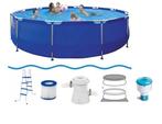 Compleet Jilong Zwembadpakket - 450 cm - Inclusief alle a..., Tuin en Terras, Ophalen of Verzenden, Nieuw