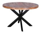 Eettafel Rond Aardse Elegantie - eettafel, Huis en Inrichting, Tafels | Eettafels, Nieuw, Overige materialen