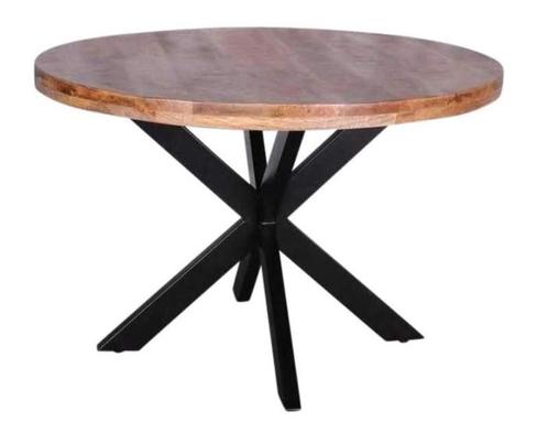 Eettafel Rond Aardse Elegantie - eettafel, Huis en Inrichting, Tafels | Eettafels, Nieuw, Overige materialen