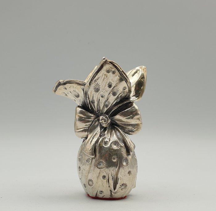 Fratelli Magrino - Uovo di Pasqua rivestito in Argento 925, Antiek en Kunst, Antiek | Goud en Zilver