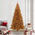 vidaXL Kerstboom met 300 LED met standaard Goud 240 cm PET, Diversen, Kerst, Verzenden, Nieuw