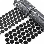1000 Klittenband 1cm Rondjes - Zelfklevend Stickertjes - Zwa, Verzenden, Nieuw
