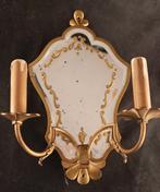 Paar antieke - Wandlamp (2) - Brons, Glas