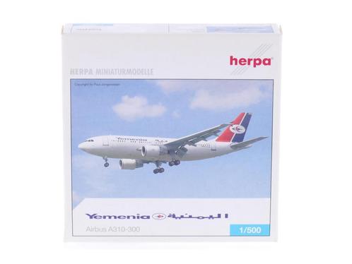 Schaal 1:500 Herpa 514002 Yemenia Airbus A310-300 Reg. F-..., Hobby en Vrije tijd, Modelbouw | Vliegtuigen en Helikopters, Gebruikt
