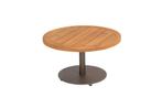 4 Seasons Volta teak salontafel - Ø60 cm. wit, Tuin en Terras, Tuintafels, Verzenden, Nieuw, Rond, Hout