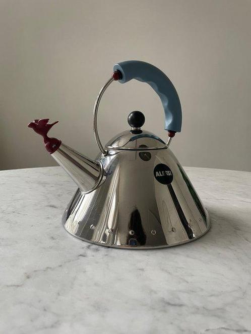 Alessi - Michael Graves - Theepot - Birdie - stainless, Antiek en Kunst, Antiek | Meubels | Stoelen en Banken