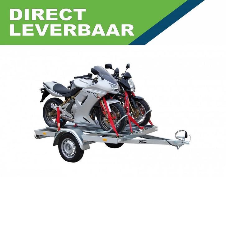 Motortrailer Stema MT750 BS2 voor 2 motoren ongeremd, Auto diversen, Aanhangers en Bagagewagens, Ophalen of Verzenden