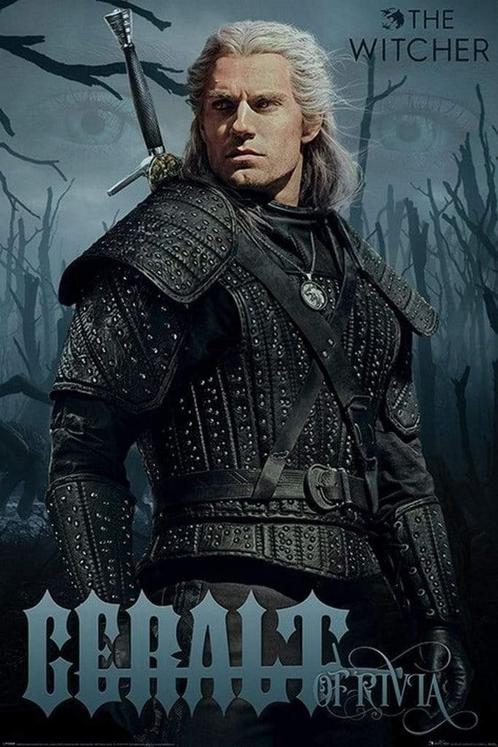 Poster The Witcher Geralt of Rivia 61x91,5cm, Verzamelen, Posters, Nieuw, A1 t/m A3, Verzenden