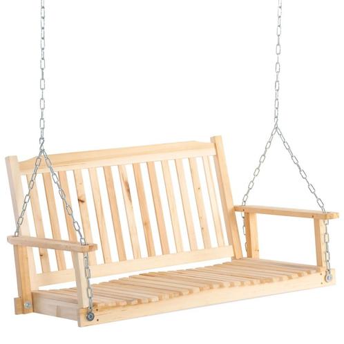 TRUUSK Tuinschommel Voor 2 Personen, Schommelbank Van Massie, Tuin en Terras, Overige Tuin en Terras, Nieuw, Verzenden