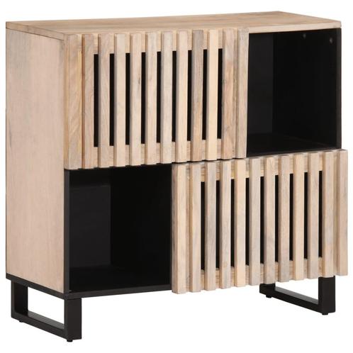 vidaXL Dressoir 80x34x75 cm massief mangohout, Huis en Inrichting, Kasten | Overige, Nieuw, Verzenden